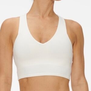 Alo Yoga Sports Bra Top Beige Cream Small